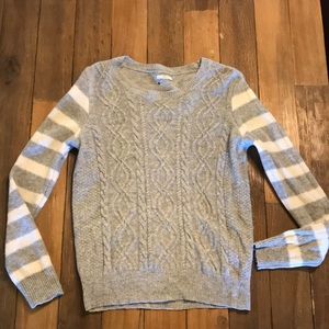Madewell striped sweater 100% lambs wo